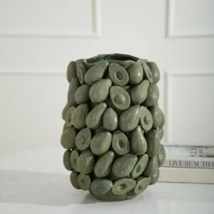 Layered Avocado Vase